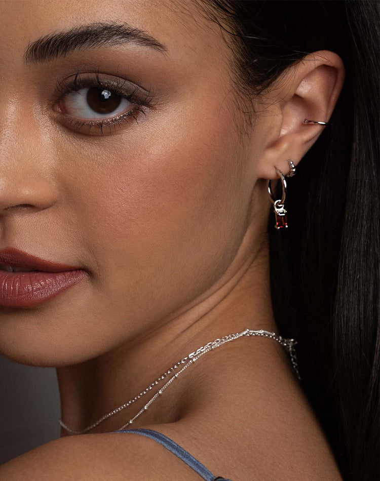 Cecil Earring Charm in Silver